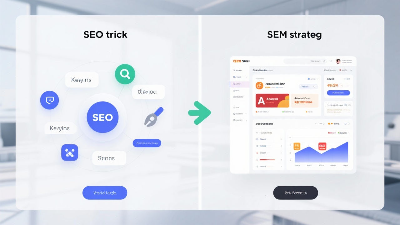 SEO技巧 vs SEM策略：两者区别与实战应用